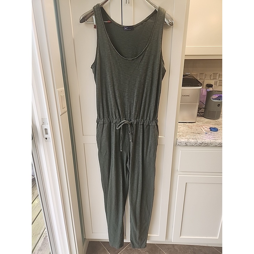 Gap Knit Tank Jumpsuit Sz S Green‎